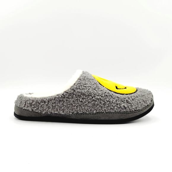 Deer Stags Men\'s Grey Sherpa Cushioned Indoor/Outdoor Clog Slipper Size 8M main image 4